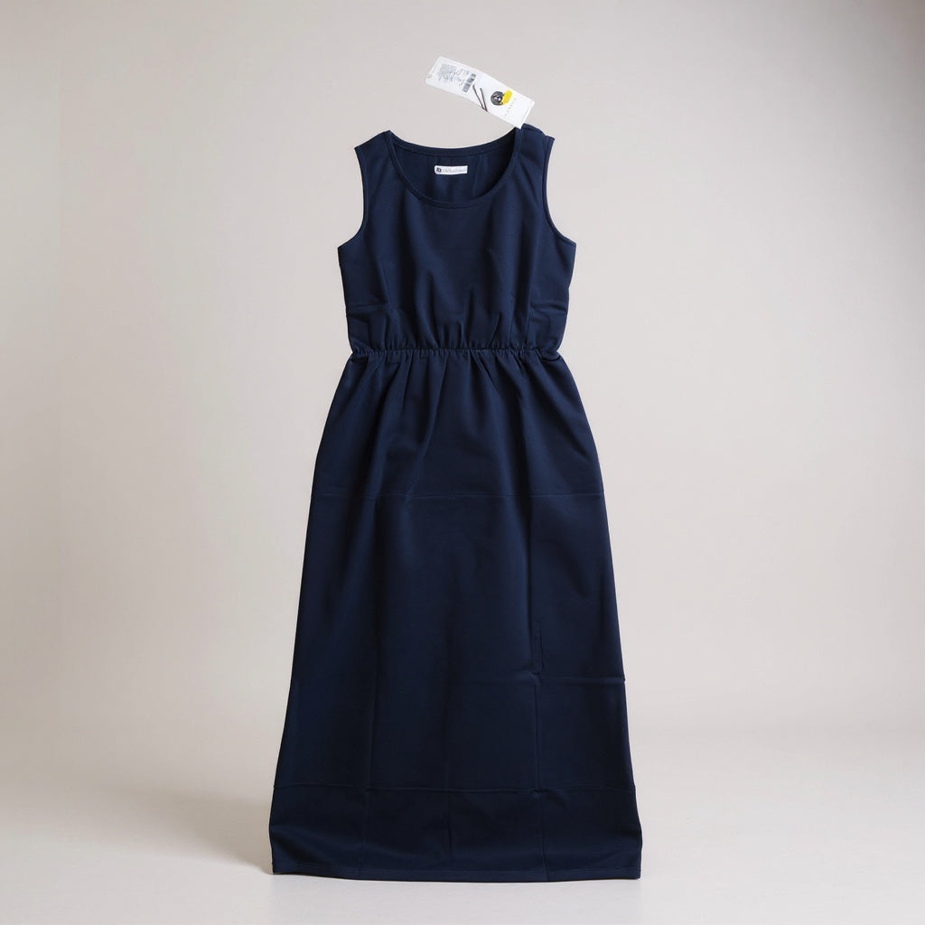 Blue Cotton Women Dress Gown – Small Size Elegant Dress for Women
