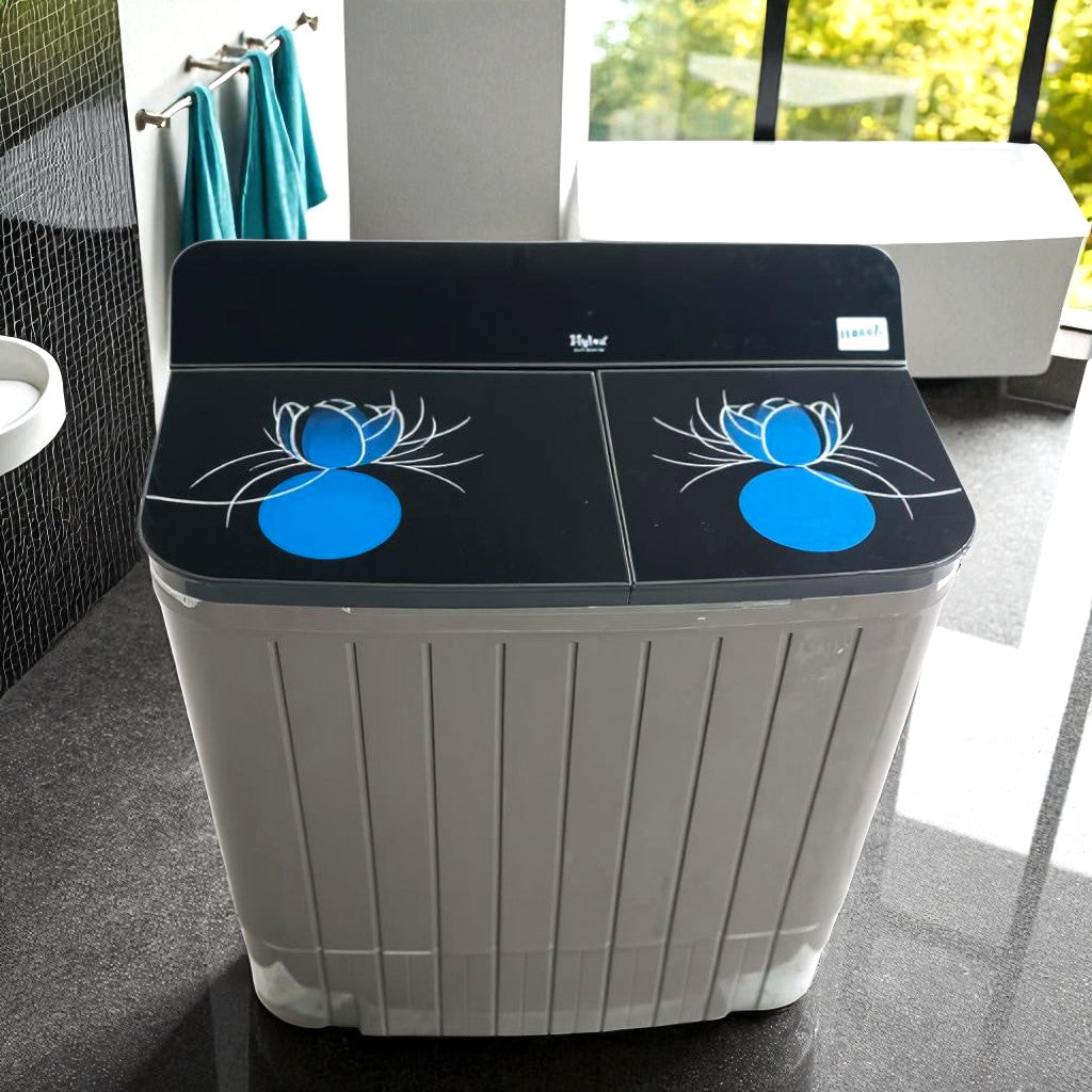 Portable Black Washing Machine with Dryer – Compact Washer & Dryer Combo