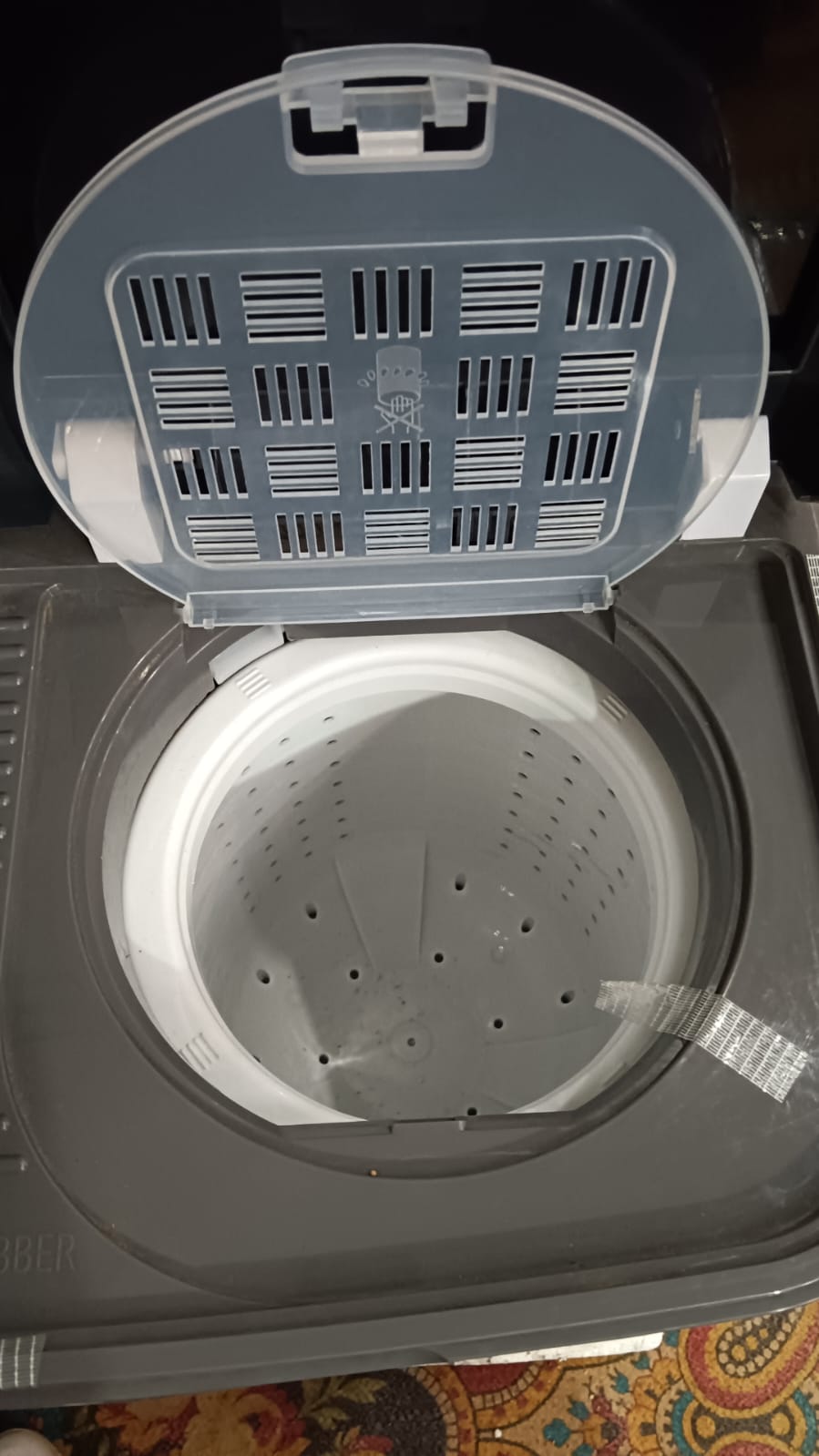 Portable Black Washing Machine with Dryer – Compact Washer & Dryer Combo