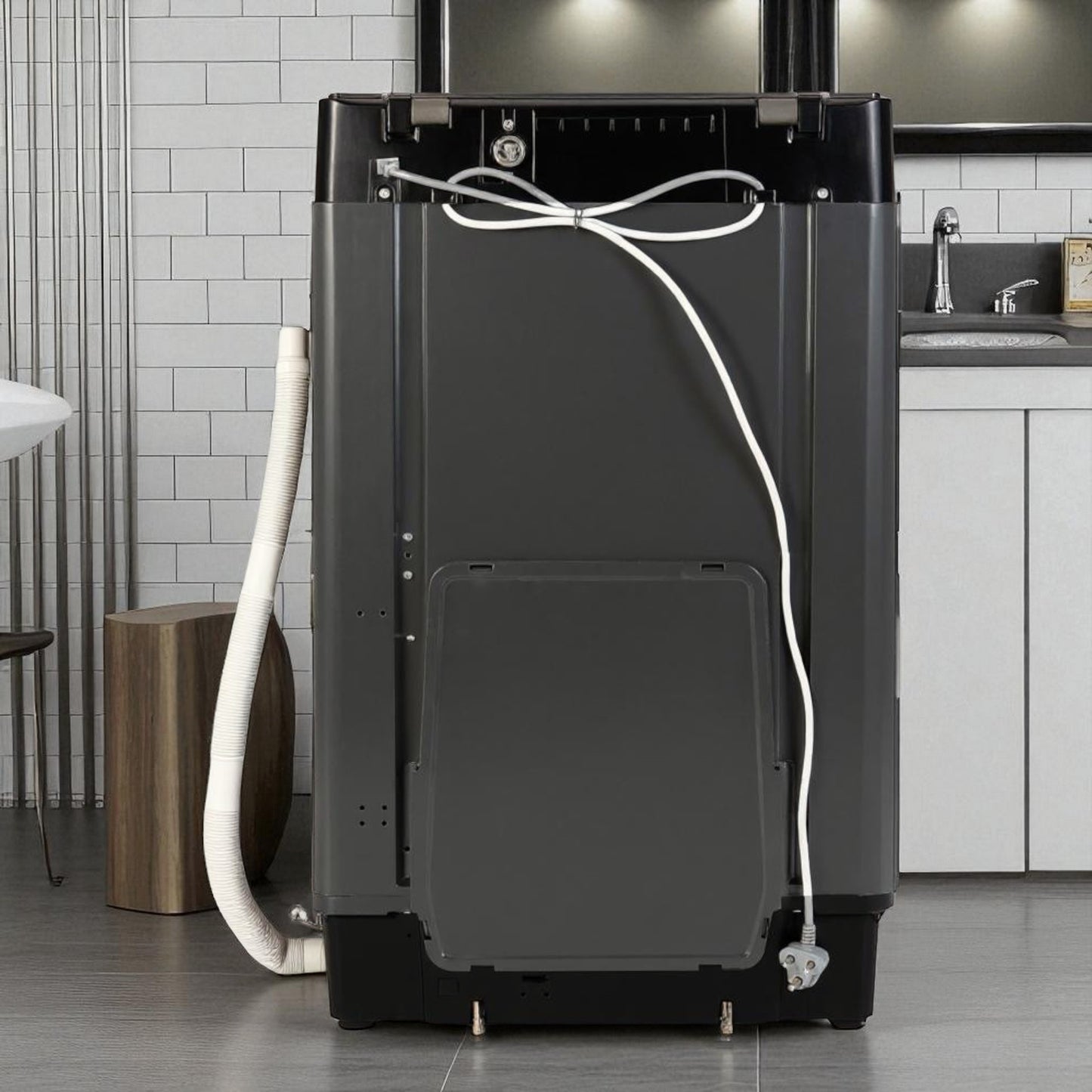 realme TechLife Washing Machine – 7 kg Fully Automatic Top Load (Grey, Diamond Drum)