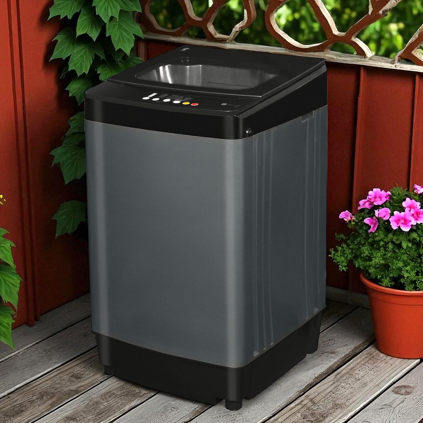 realme TechLife Washing Machine – 8 kg Fully Automatic Top Load (Grey, Tidal Wave Drum)