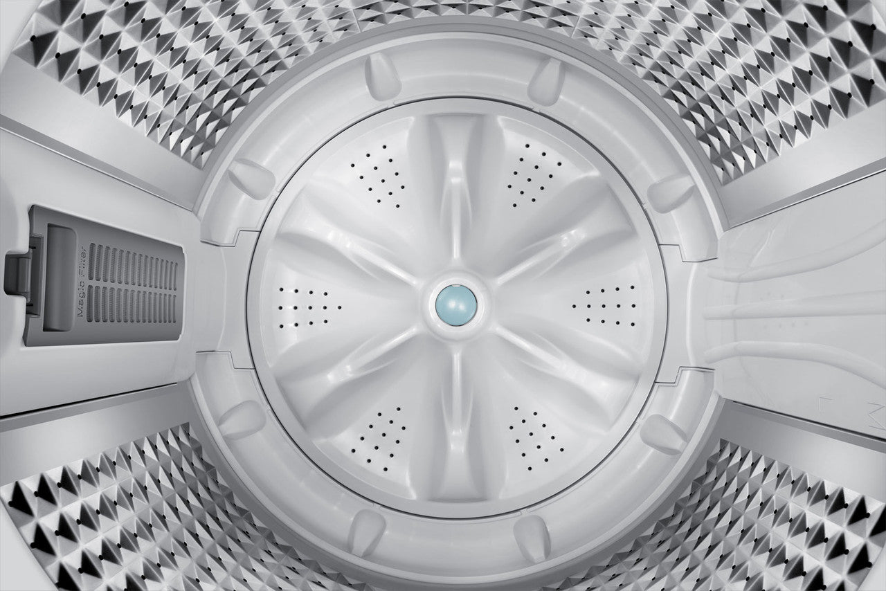 Samsung Fully Automatic Washing Machine 8kg – Top Load, Ecobubble, Inverter (Grey)