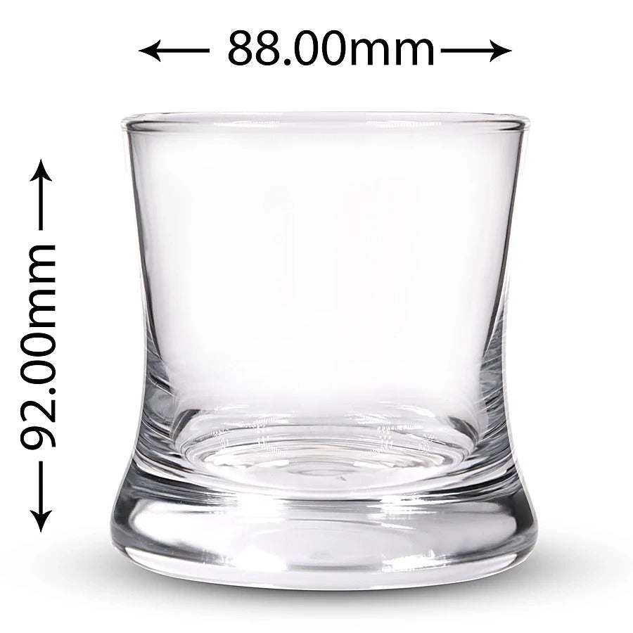 Sanjeev Kapoor Romania Rock Glass – Set of 6, 350ml Each – Premium Whisky & Spirit Glasses