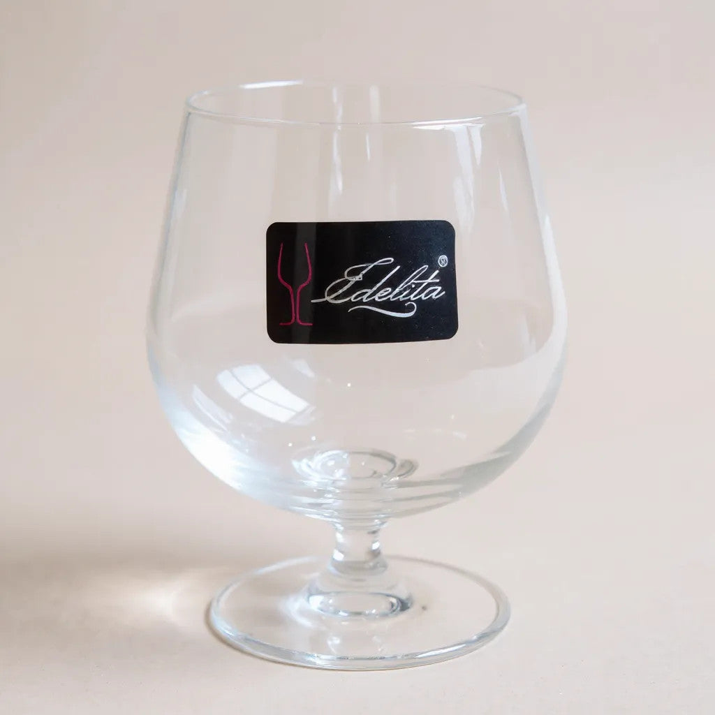 Wine Glass Cup Set of 6 – 250ml | Elegant Cognac Glasses for Brandy & Spirits