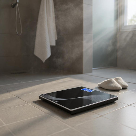 ANT Flora Bud Digital Scale – Highly Accurate Bathroom Body Weight Scale, 180Kg Capacity, LCD Display