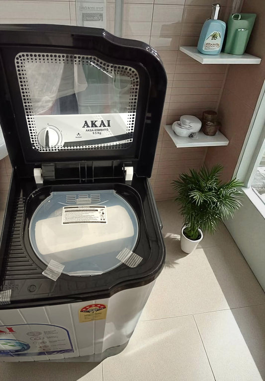 Portable Washing Machine with Dryer | Castor Wheels With Toughened Glass