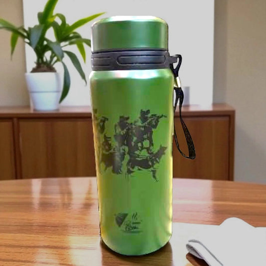 Green Stainless Steel Water Bottle – Hot & Cold Insulated Flask | Leak-Proof, BPA-Free | 1000ML