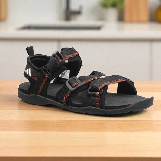 Adidas Sandals for Men – Black Outdoor Mesh Strap Sandals | Durable