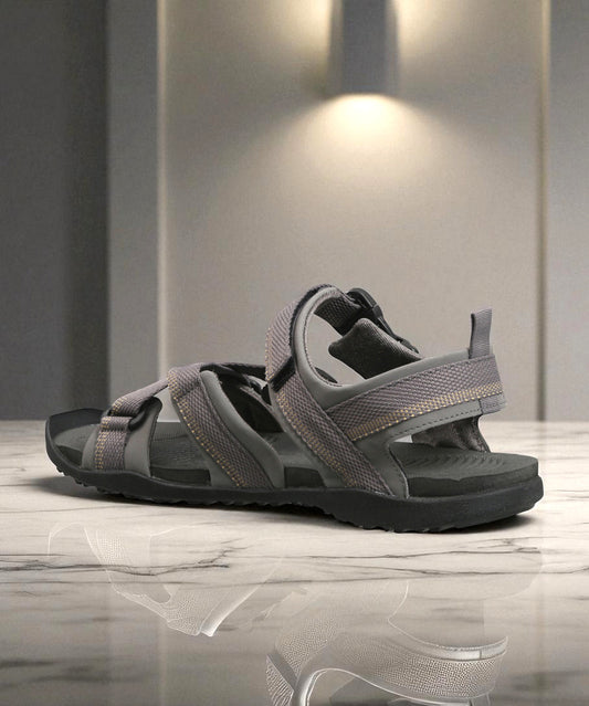 Adidas Sandals for Men – Grey Sports Outdoor Sandals | Durable & Water-Resistant