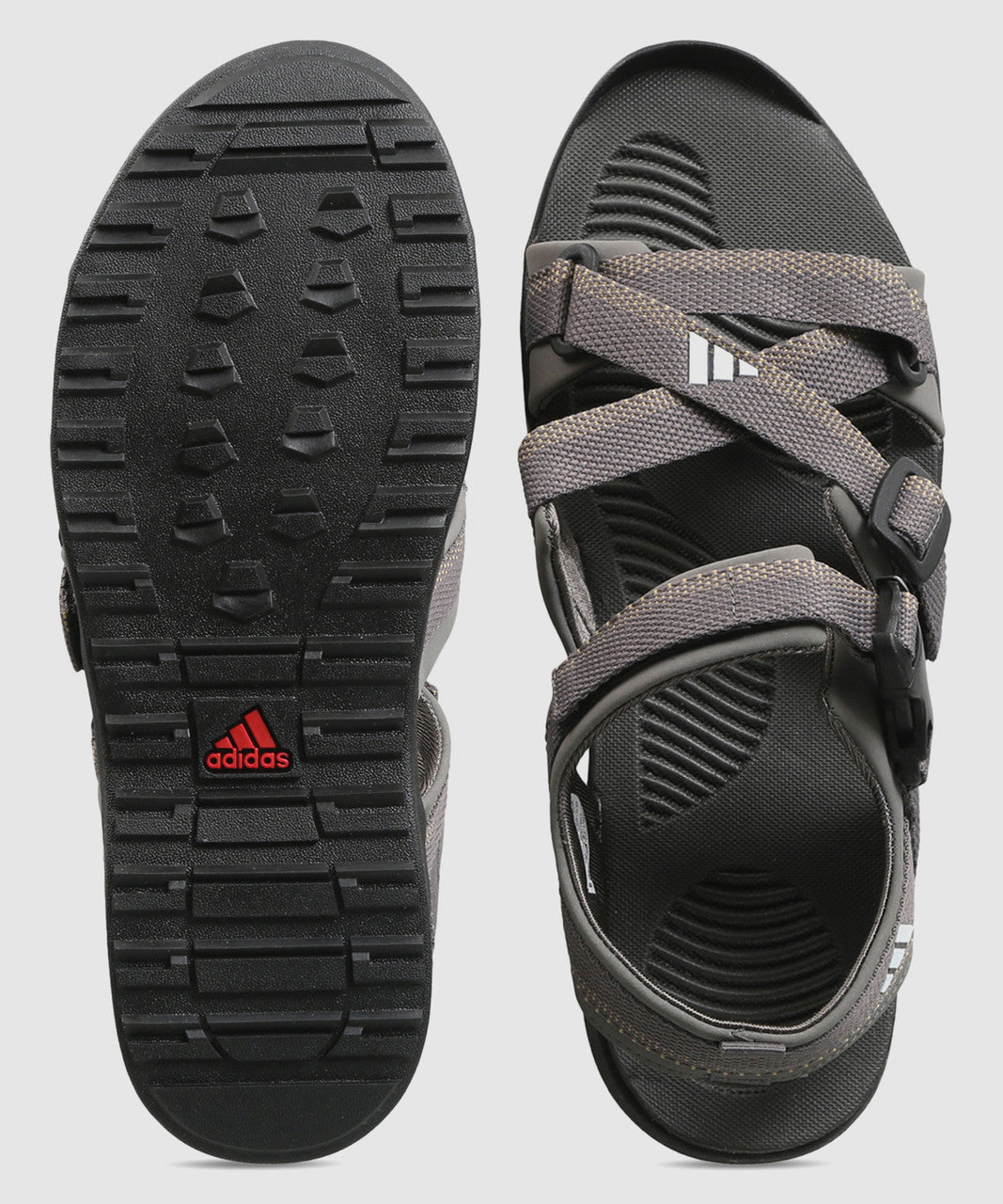 Adidas Sandals for Men – Grey Sports Outdoor Sandals | Durable & Water-Resistant