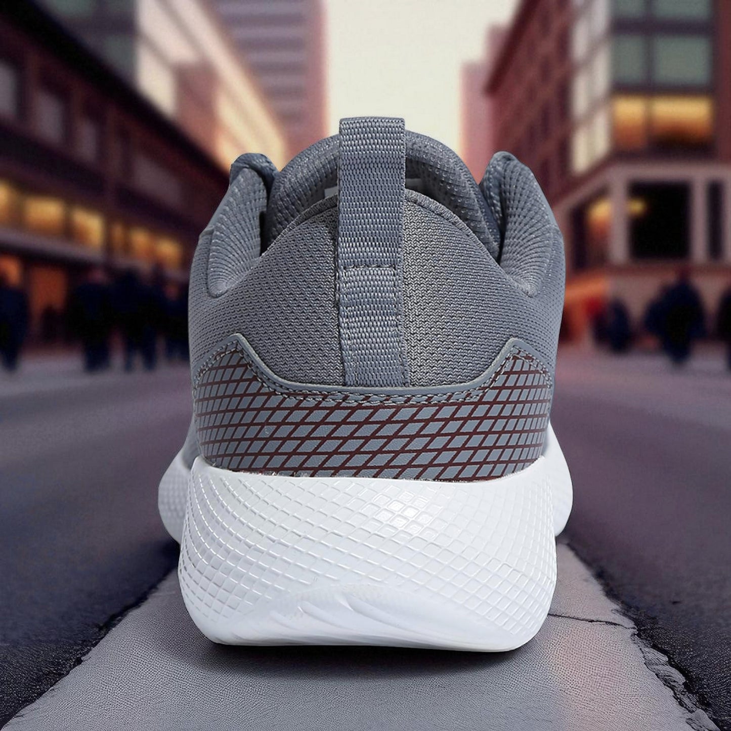 Adidas Grey Running Shoes – Men’s Impulse Syn Lace-Up | Lightweight Mesh
