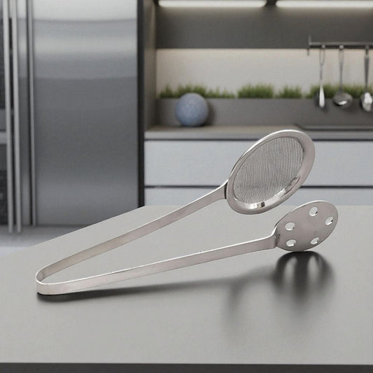 Apex Stainless Steel Skimmer Serving Tong | Durable SS Skimmer Tong