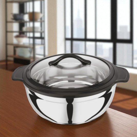 Asian Bright Star Galaxy 1200ml Stainless Steel Insulated Casserole | Round Breakfast Casserole