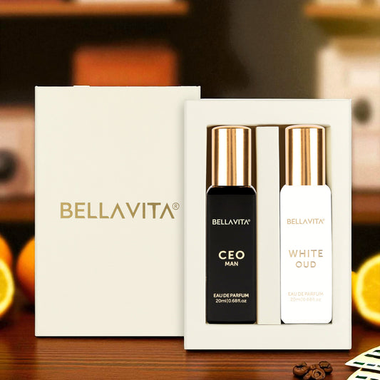 BELLAVITA CEO Man Perfume & White Oud Perfume Combo – Long Lasting Eau de Parfum 40 ml