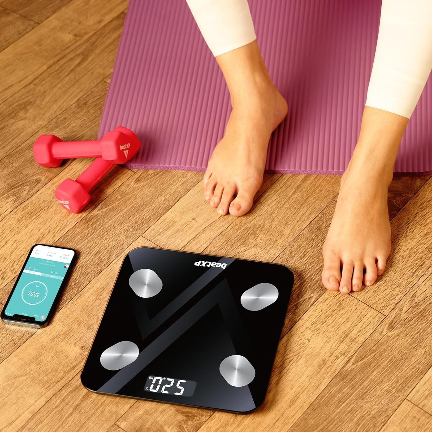 Digital Scale – Smart Bathroom Body Weight Scale with 13 Body Parameters, 180Kg Capacity, LCD Display