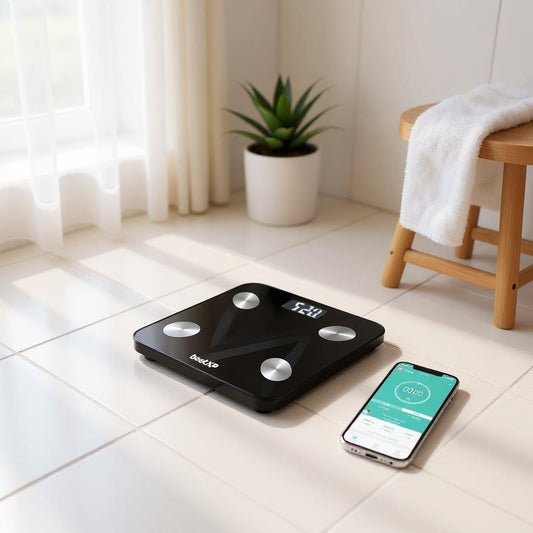 Digital Scale – Smart Bathroom Body Weight Scale with 13 Body Parameters, 180Kg Capacity, LCD Display