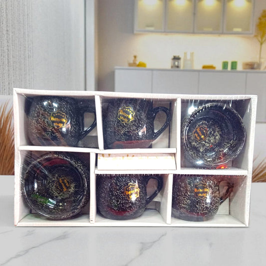 Brasilia 4 Pc Tea Mug & 2 Ceramic Bowls Set | Elegant Cup & Bowl Combo
