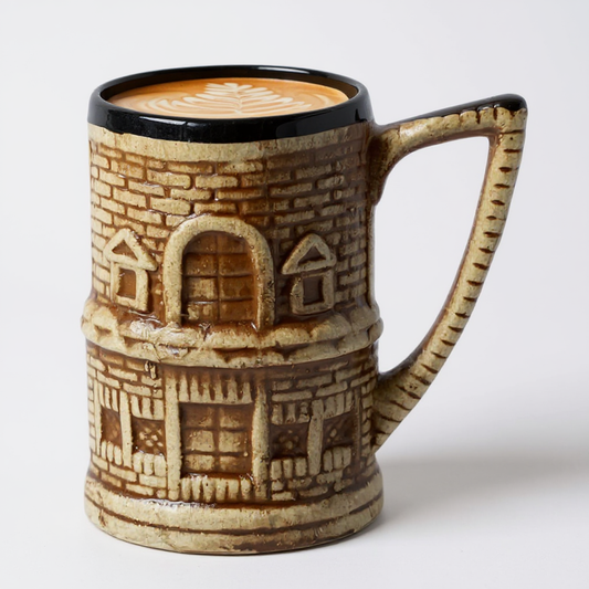 Brown Ceramic Coffee Tea Mug | Solid Cup for Home, Office & Gift 1 Pc