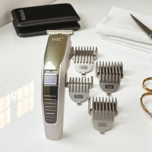 HTC AT-529 Rechargeable Hair Trimmer for Men | Cordless Beard & Hair Groomer