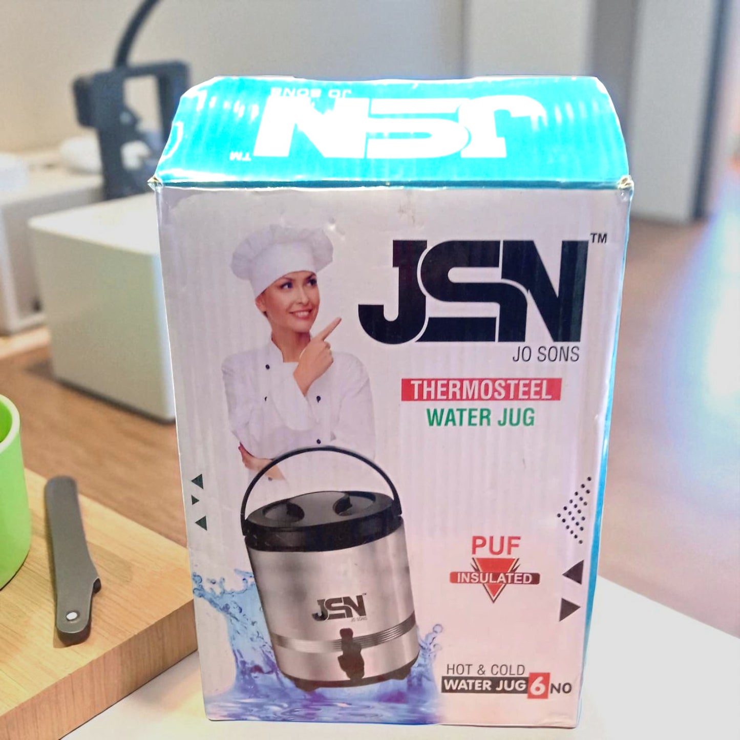 JSN Stainless Steel PUF Insulated Thermosteel Water Jug | Hot & Cold Beverage Jug
