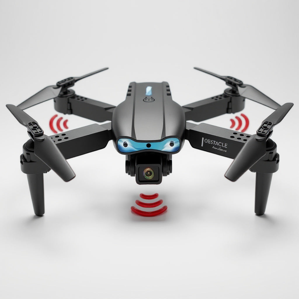 Double Camera Drone – Foldable Quadcopter, LED & Gesture Control