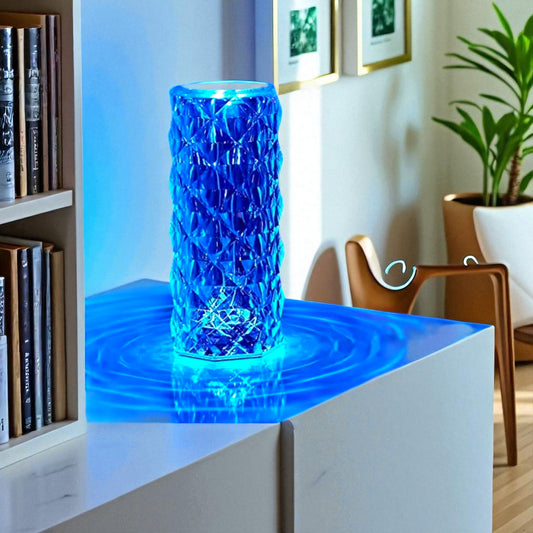 Crystal Rose Lamp for Bedroom – 16 Color LED Night Light with Remote