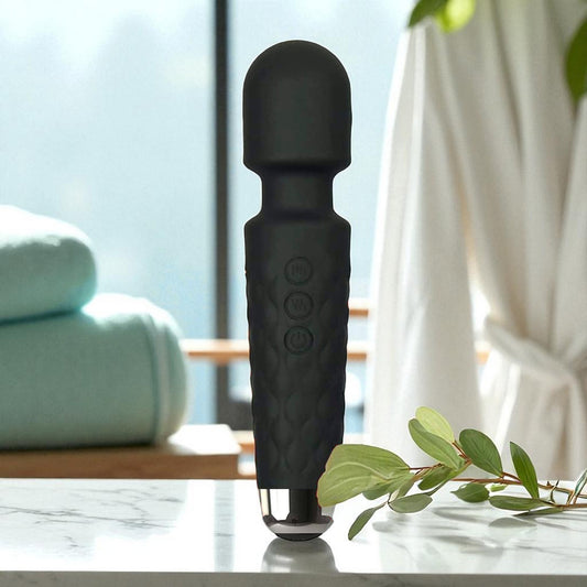 Electric Body Machine Massager – 8 Speed Wand | 20 Modes, Rechargeable, Skin Soft, Electric Massager for Back Pain