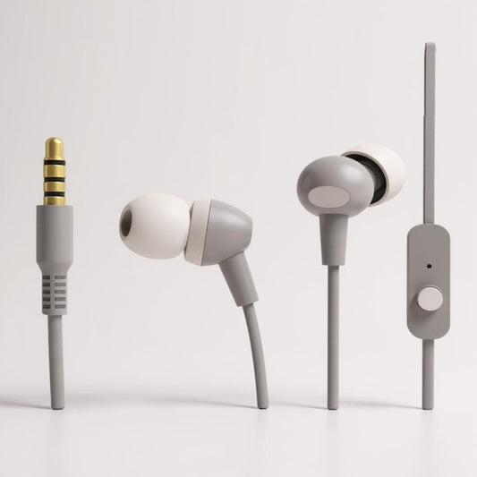 Grey In-Ear Type C Wired Earphone with Mic – Signature Sound | type c earphone