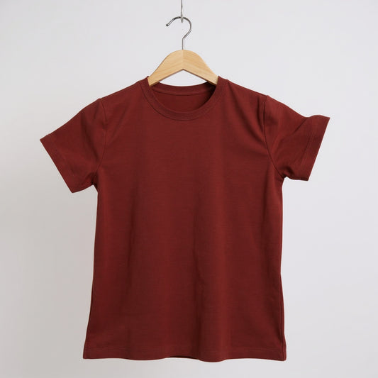 Maroon Girl Top T Shirt Cotton – Small Size Casual Wear