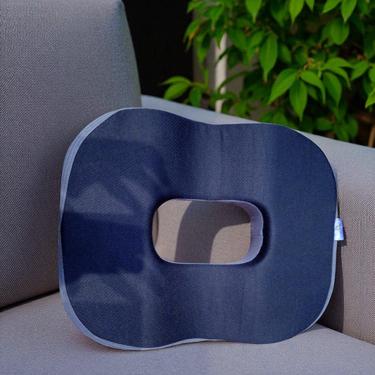 Seat Cushion Pillow – Pain Relief Cervical Pillow for Hemorrhoids, Piles & Tailbone Pain (Black)