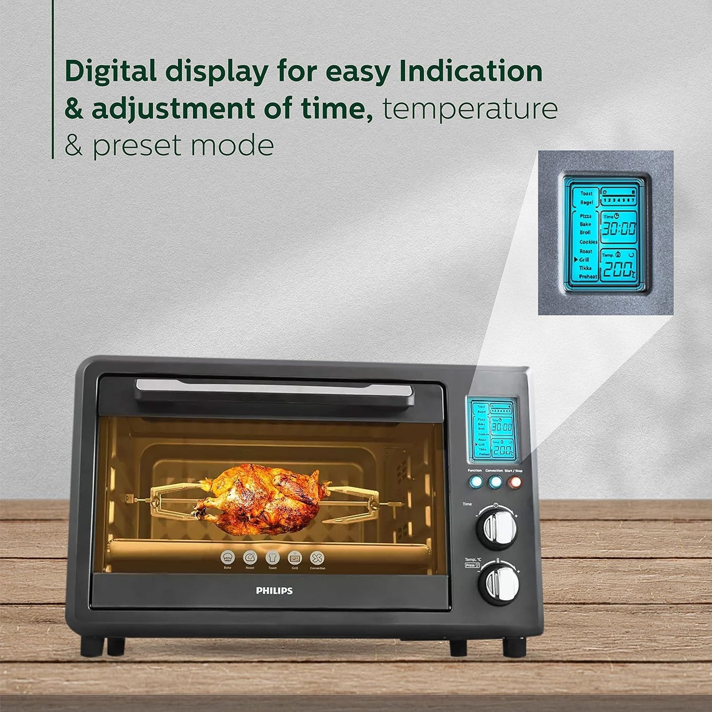 Philips HD6976/00 36L Digital Oven Toaster Grill | 2000W Convection OTG