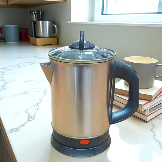 Pigeon Quartz Electric Kettle 1.7 Litre, 1500W | Stainless Steel Body, Silver