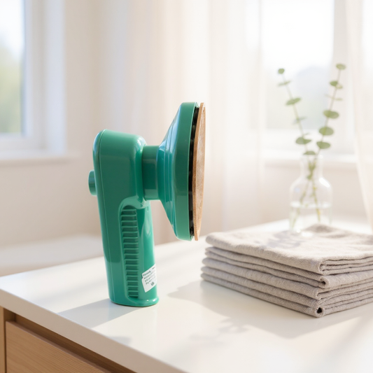Green Portable Handheld Mini Iron Steamer – Small Travel Iron with Rapid Heating