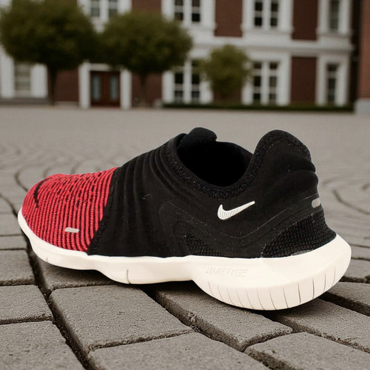 Nike Red Slip On Men Running Shoes | Lightweight Sports Sneakers