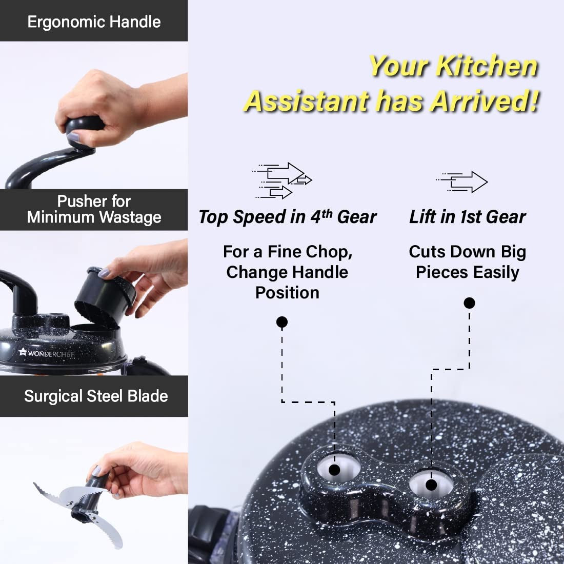 Sanjeev Kapoor Wonderchef Turbo Chopper with Atta Kneader |Sanjeev Kapoor Wonderchef Turbo Chopper with Atta Kneader | Manual Vegetable Cutter