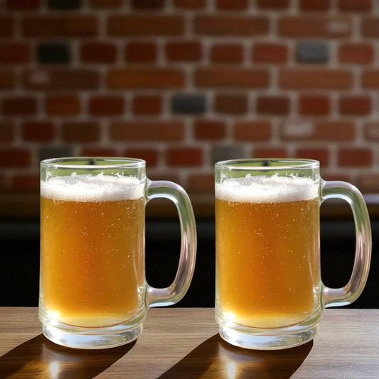 Sanjeev Kapoor Playboy Beer Mug 380ml – Set of 2 Pcs | Classic Glass Mugs