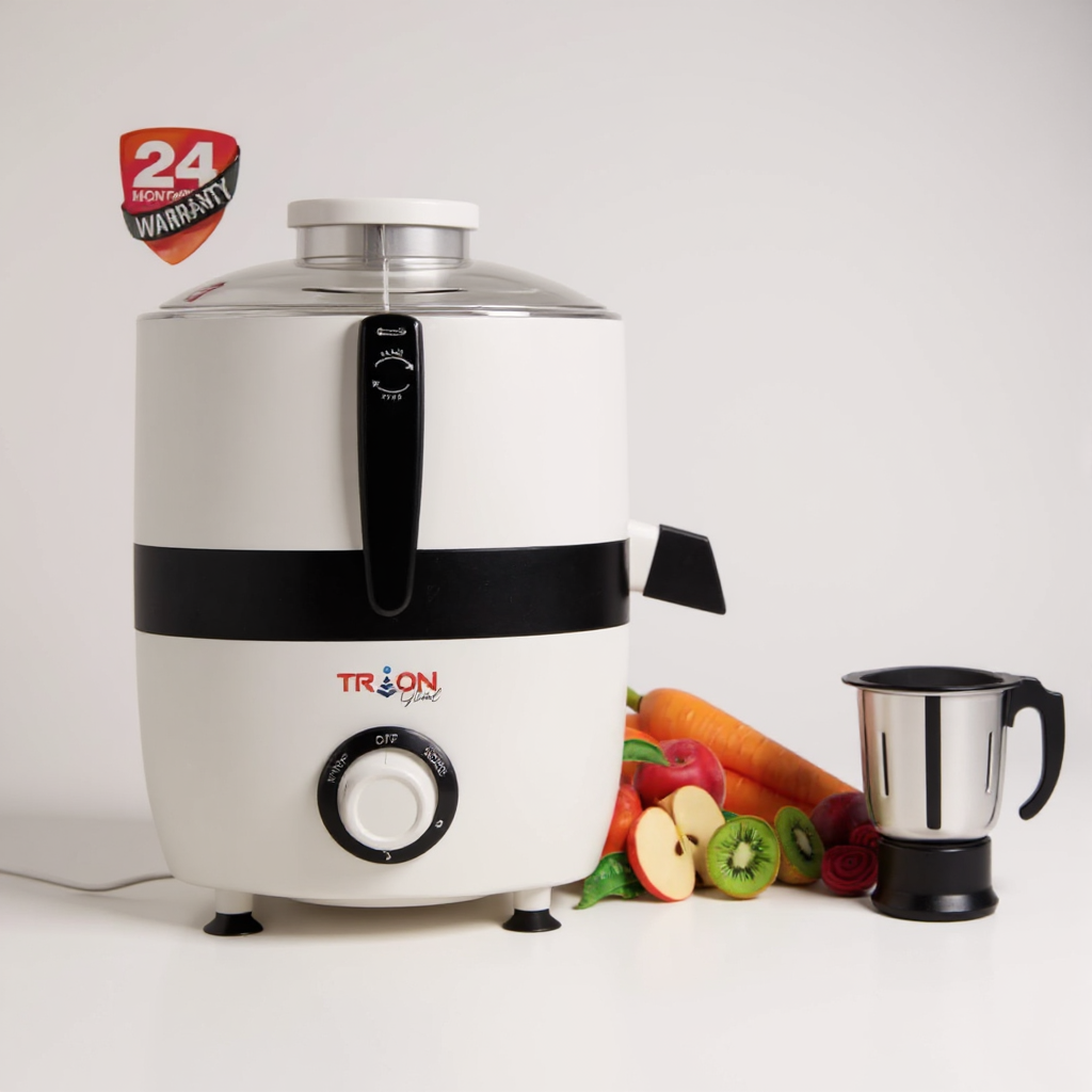 Trion TURBO 600W Juicer Mixer Grinder with 2 Jars | Powerful Domestic Kitchen Mixer Grinder