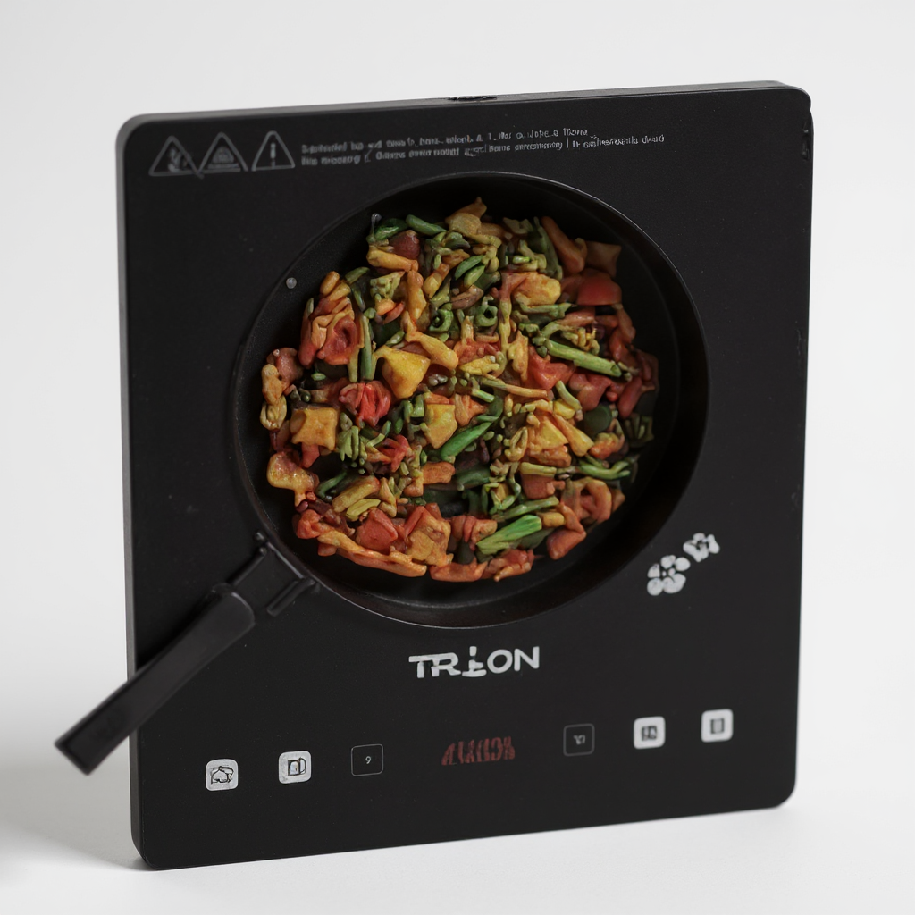 Trion Induction Cooktop – 2200W Push Button Black Electric Cooktop