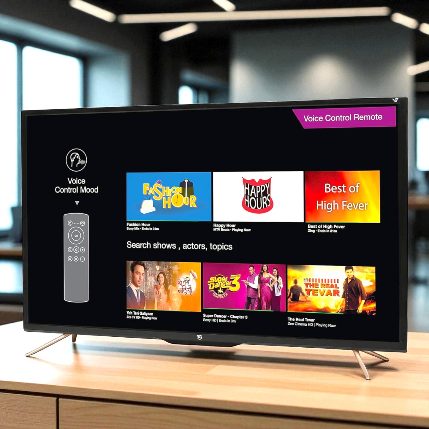 VG 32 Inch Smart LED TV – HD Ready Android LED TV with Built-in Wi-Fi, HDMI & Netflix