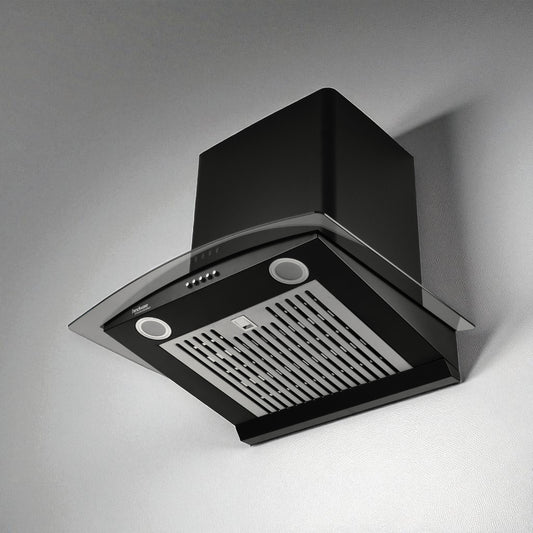 Hindware Kitchen Chimney – 60cm Wall Mounted Auto Clean Chimney Black