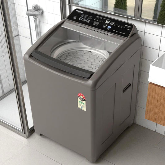 Whirlpool Washing Machine Top Load 7.5 kg (Grey) – Fully Automatic, 5 Star