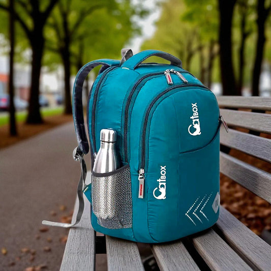 Boys School Bag - 35L Green Waterproof Multipurpose Backpack