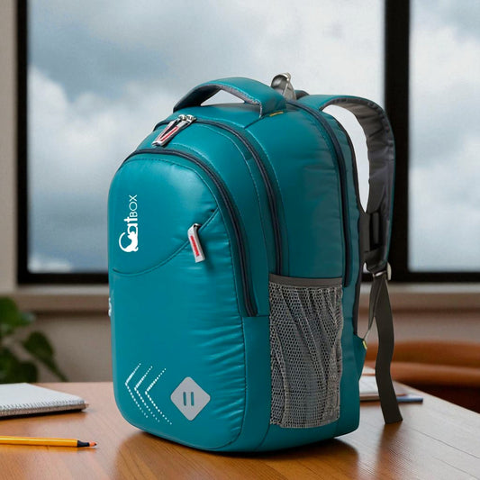 Boys School Bag - 35L Green Waterproof Multipurpose Backpack