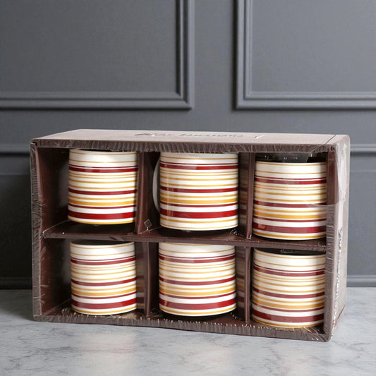 Beautiful Ceramic Tea and Coffee Cups – Small Tea Cup Set of 6 | Coffee Cups for Home & Office