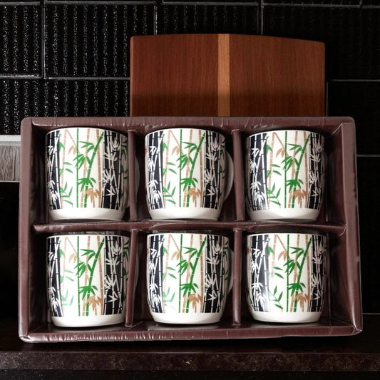 Elegant Leaf Floral Design Coffee Mugs – Tea and Coffee Cup Set of 6 for Home & Office Use