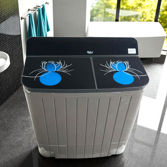 Portable Black Washing Machine with Dryer – Compact Washer & Dryer Combo
