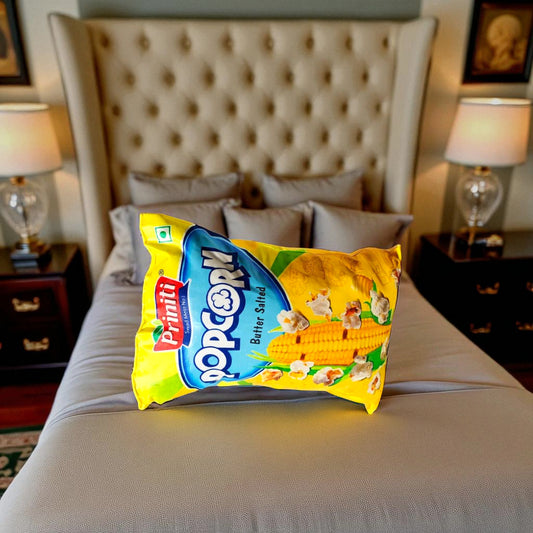 Popcorn Pillow – Reversible Kids Pillow | Soft Baby Cushion with Microfiber Filling