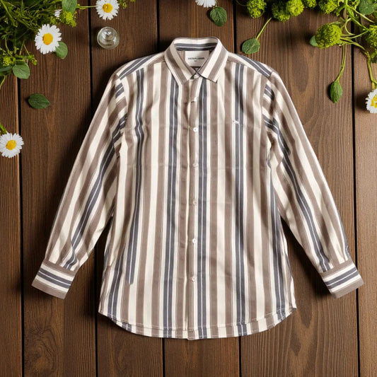 Men's Check Shirt – Multi-Color Formal Long Sleeve Shirt | Stretchable Comfort