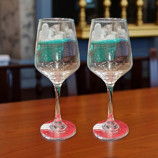 Sanjeev Kapoor (Pack of 2) Infinity Goblet Wine & Juice Glass Set – 360 ml Transparent Glassware
